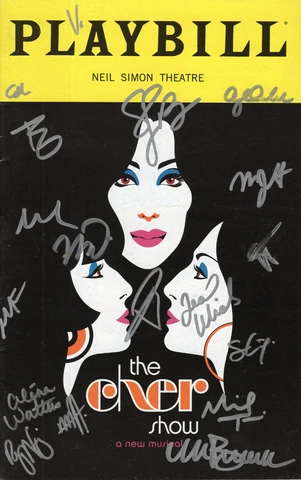 THE CHER SHOW HAND SIGNED NY CITY PLAYBILL+COA       SIGNED BY CAST+TEAL WICKS Cover