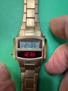 Longines Gemini digital watch LCD/ LED, complete set, works well - Picture 1 of 14