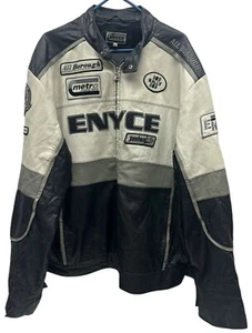 ENYCE VINTAGE 1990'S RACING JACKET BLACK & WHITE PERFORMANCE SYSTEMS  SIZE XXXL - Picture 1 of 12