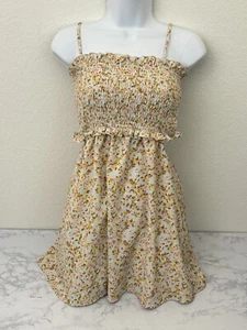 Forever 21 Dress Women's Sz M Elastic Stretch Fitted Textured Spaghetti Strap R1 - Picture 1 of 7