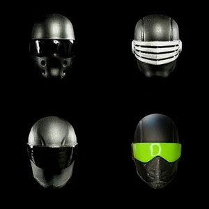 4 bemalt G.I. Joe Snake-Eyes Kopf Guss MEZCO Serie Waage - Bild 1 von 2
