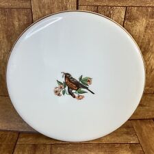New ListingFitz & Floyd vintage robin bird trivet - porcelain suede-back 1976 Japan