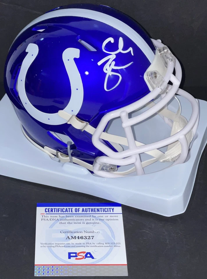 Chris Ballard Signed Autographed Indianapolis Colts Flash Mini Helmet PSA/DNA - Image 1 of 1