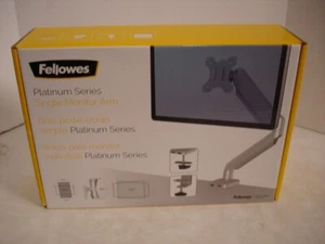 Brazo de monitor único ajustable serie Fellowes Platinum, hasta 32" plateado 8056401 - Imagen 1 de 3