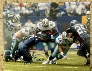 cowboys signed football