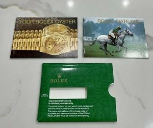 Authentic Vintage Rolex Datejust President Booklet Manual Set & Your Oyster 90s  - Picture 1 of 4