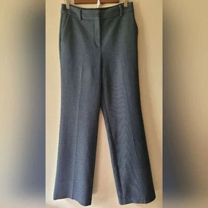 Express Blue Houndstooth High Rise Wide Leg Stretch Career Work Trouser Pants 6 - Picture 1 of 9