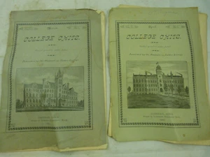 Antike COLLEGE CHIPS Luther Decorah Iowa IA 1891 1889 Newsletter University  - Bild 1 von 8