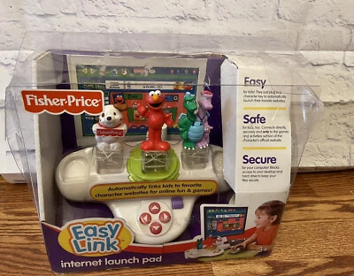 2007 Fisher-Price "EASY LINK" (INTERNET LAUNCH PAD) Elmo & Dragon Tales Computer - Image 1 of 4