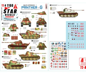 1/72 Panther Ausf G Tank Decals - FschPzReg HG & 5th PzDiv, #1 (1944-45) - Picture 1 of 1