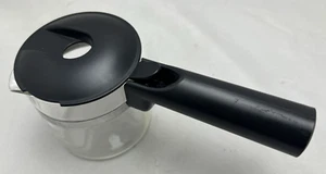 Krups XP1500 Espresso Coffee Maker Replacement Part Carafe Clear w/ Black Lid - Picture 1 of 13