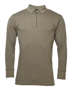 Camiseta BW camiseta interior camisa cuello alto Bundeswehr original algodón oliva - Imagen 1 de 3