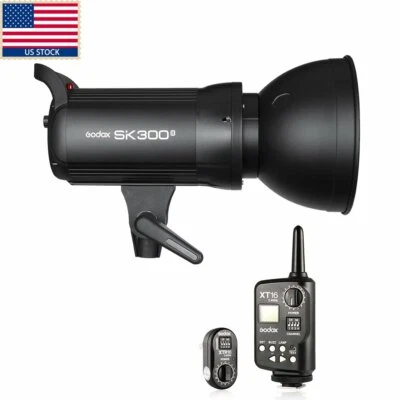 US Godox SK300II 300w GN58 Photo Studio Strobe Flash Light Head Trigger Kit 110V - Image 1 of 4