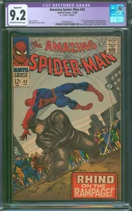 AMAZING SPIDER-MAN #43 ⭐ CGC 9.2 Restored ⭐ 1st Full Mary Jane Watson! 1966 - Bild 1 von 4
