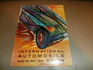 Programa Coliseo de Nueva York Salón Internacional del Automóvil 1961 de colección - Imagen 1 de 20
