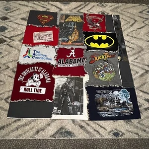 Alabama Tide Handmade Quilt Unfinished 46”x48” Star Wars Batman Duck Tales - Picture 1 of 12