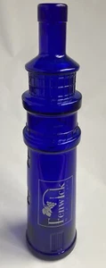 Fenwick Wine Cellars Lighthouse Bottle EMPTY Delaware Blue Glass Beach Decor - Picture 1 of 10