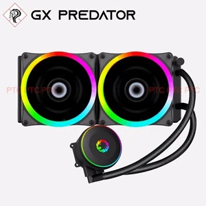 GX ICB-240 240mm ARGB LED Liquid CPU Cooler Support Intel LGA AMD AM4 all in 1 - Picture 1 of 8