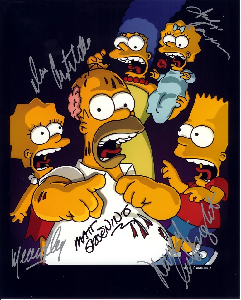 THE SIMPSONS - CAST Signed Autographed 8x10 Reprint Photo #3 !! - Image 1 of 1