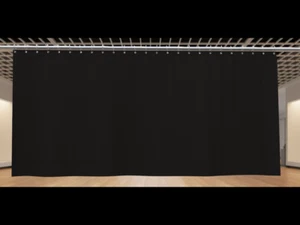 New Curtain/Stage Backdrop/Partition 9H x 10W, 9H x 20W, x 40W, Non-FR - Picture 1 of 9