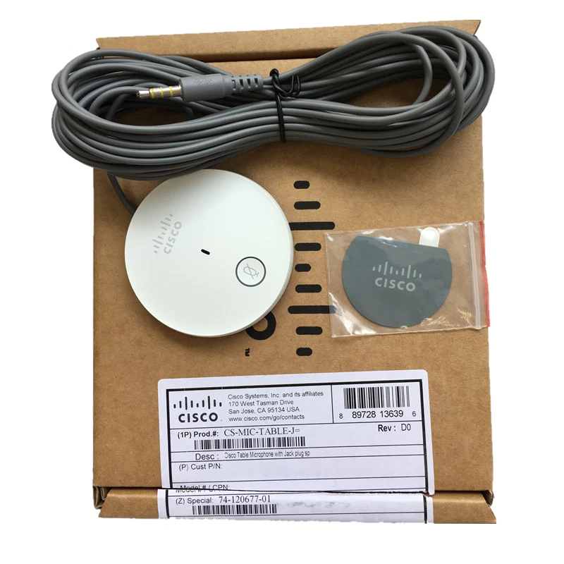 Cisco CS-MIC-TABLE-J Table Microphone (NEW / SEALED BOX) - Image 1 of 2