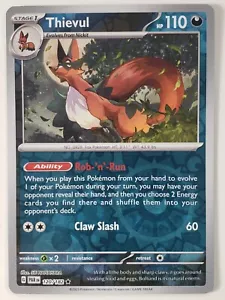 REVERSE HOLO Thievul 120/182 NM/M - SELTENE Paradox Rift Pokémon-Karte - Bild 1 von 3