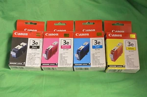Original Canon 3e BCI-3 BCI-3eBK 3M 3eM 3C 3eC 3Y 3eY Negro Amarillo Magenta Cian - Imagen 1 de 2