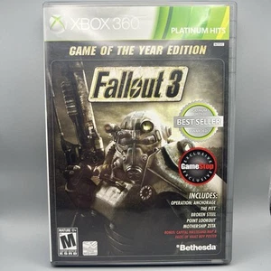 Fallout 3 - Game of the Year Edition (Microsoft Xbox 360) *CIB W/ MAP & POSTER* - Picture 1 of 4
