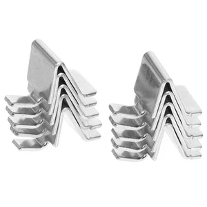 10pcs Cabinet Shelf Clips Metal File Cabinet Shelf Clips Heavy Duty Shelving - Imagen 1 de 12
