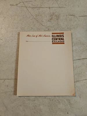 Vintage Illinois Central Railroad Note Pad.  Main Line of Mid America - Изображение 1 из 4