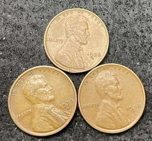 Centavos Lincoln Wheat 1936 D (3 monedas) - envío gratuito - Imagen 1 de 2