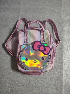 Sanrio Hello Kitty Backpack Iridescent Mini Deluxe Backpack - Picture 1 of 13