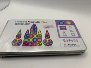 Compact magnetic tiles in travel case 40 pieces - Picture 1 of 3