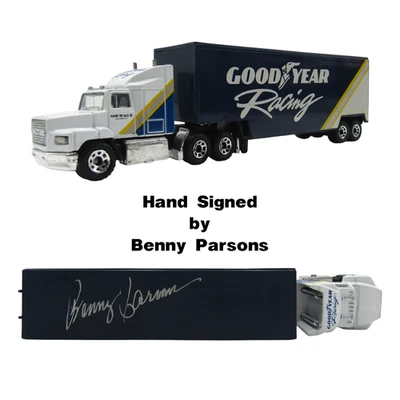 Matchbox GoodYear Racing Super Star Transporters Truck Autographed Benny Parsons - Image 1 of 4