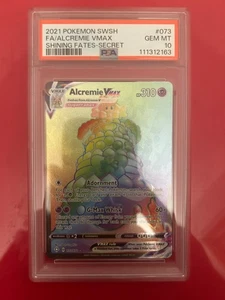 PSA 10 2021 Pokemon SWSH FA/Alcremie VMAX Shining Fates Secret #073 GEM MINT - Bild 1 von 2