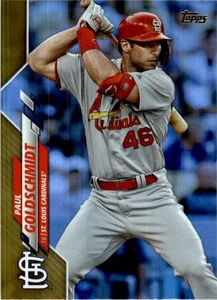 2020 Topps Gold Foil Parallel #145 Paul Goldschmidt Cardinals Yankees - Picture 1 of 2