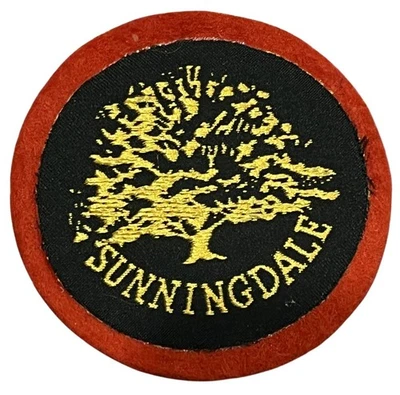 Parche bordado vintage del campo de golf Sunningdale London de 2" redondo Foto 1 de 2