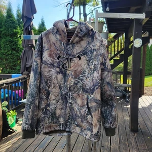 Chaqueta con Capucha True Timber Camuflada Sherpa Forrada con Cremallera Para Hombre Talla M Caza Exterior - Imagen 1 de 9