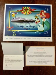 DCL 2023 LE Lithograph "Very Merrytime" with COA (Ariel & Flounder ) - Bild 1 von 3