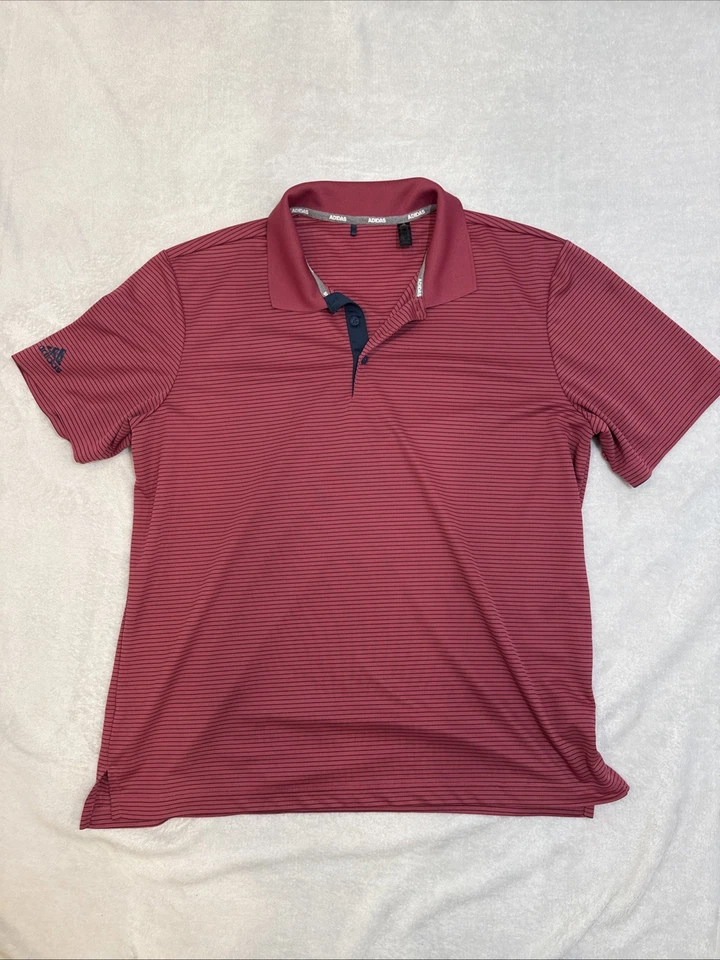 Polo ADIDAS GOLF Talla XLarge Para Hombre Transpirable Rayas Elástico Foto 1 de 4