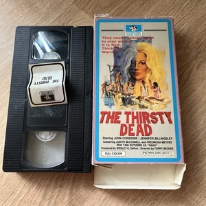 The Thirsty Dead 1974 VHS rare cult sleaze horror bloody Interglobal Video case - Picture 1 of 2