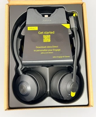 Jabra ENGAGE 65 Stereo Professional Wireless DECT Headset, NEW OPEN BOX - image 1 of 4