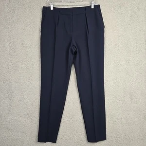 MANGO MNG Women's Suit Pants Size 6 Navy Blue with pocket - Picture 1 of 13