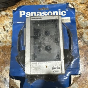 Vintage  Panasonic Stereo Cassette Tape Player RQ-J55 w Headphones - Picture 1 of 5