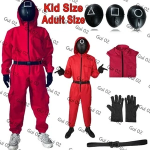Karneval Squid Game Survival 2 Overall Squid Staffel Trainingsanzug Kind Adult - Bild 1 von 15