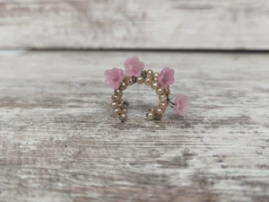 Vintage Vogue Jill Hair Accessory Rare Pearl with Roses Ponytail Clip Band - Picture 1 of 4