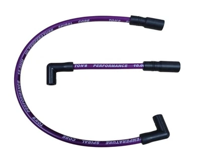 Cables de bujía púrpura 10 mm Harley Davidson Big Twin 99-17 FXD Dyna Softail Foto 1 de 4