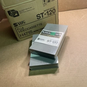 Caja de 10 NUEVOS SELLADOS Fuji Film ST-120 Master Quality SVHS Cinta de Video en Blanco H471S - Imagen 1 de 8