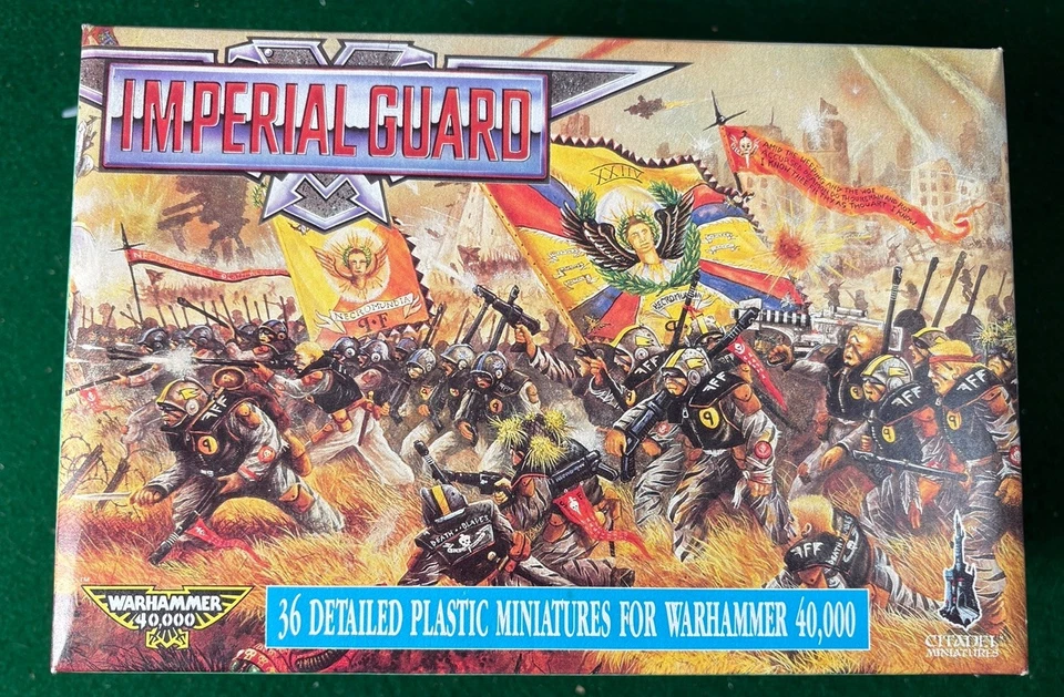 VINTAGE Warhammer 40K Imperial Guard Core Box - Rogue Trader Rare OOP Citadel - Image 1 of 2