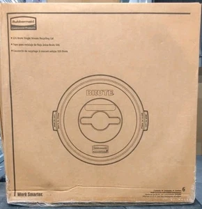 32 Gallon Brute Single Stream Recycling Lid - Case of 6 - Picture 1 of 3
